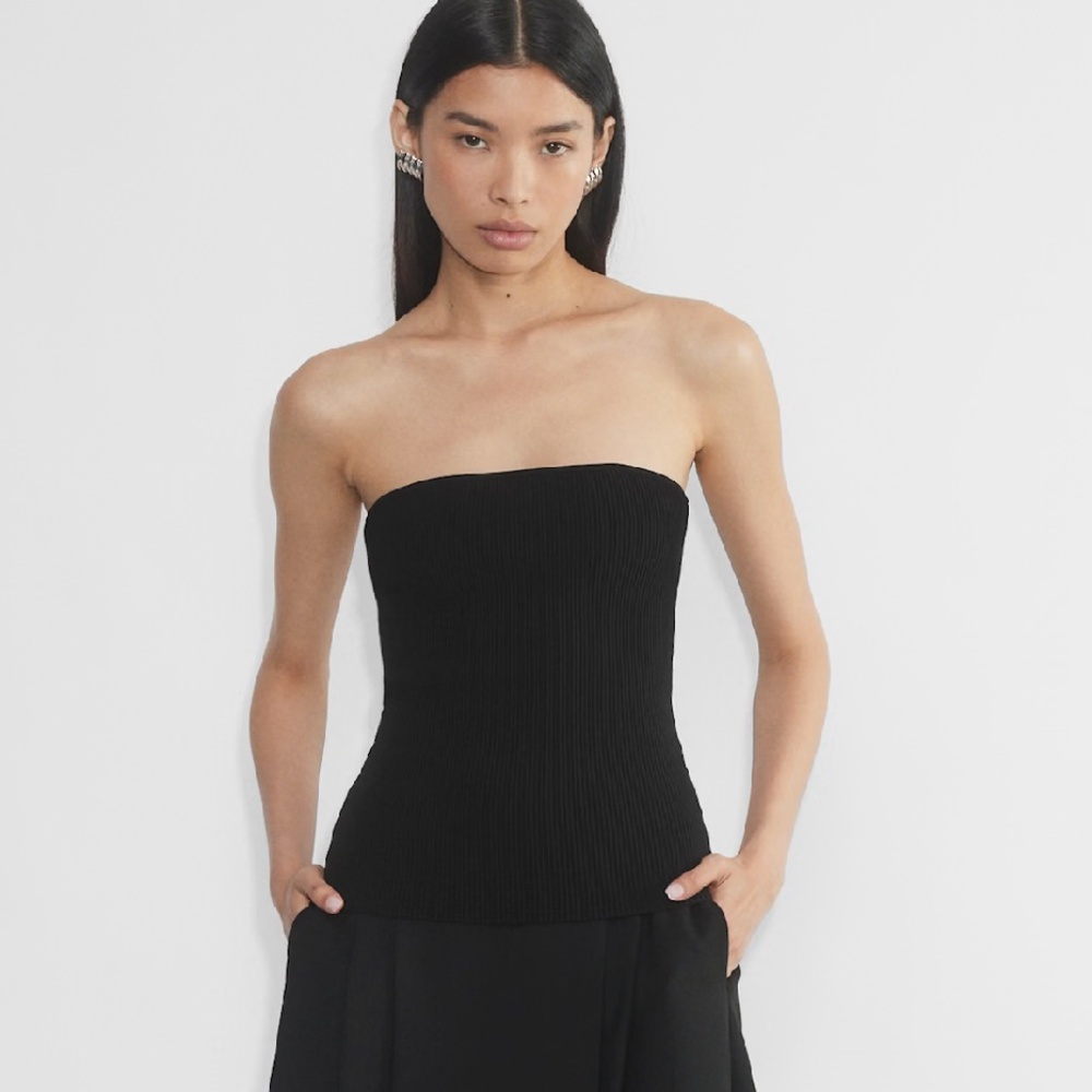 Sculpt Knit Tube Top - Black - Aritzia